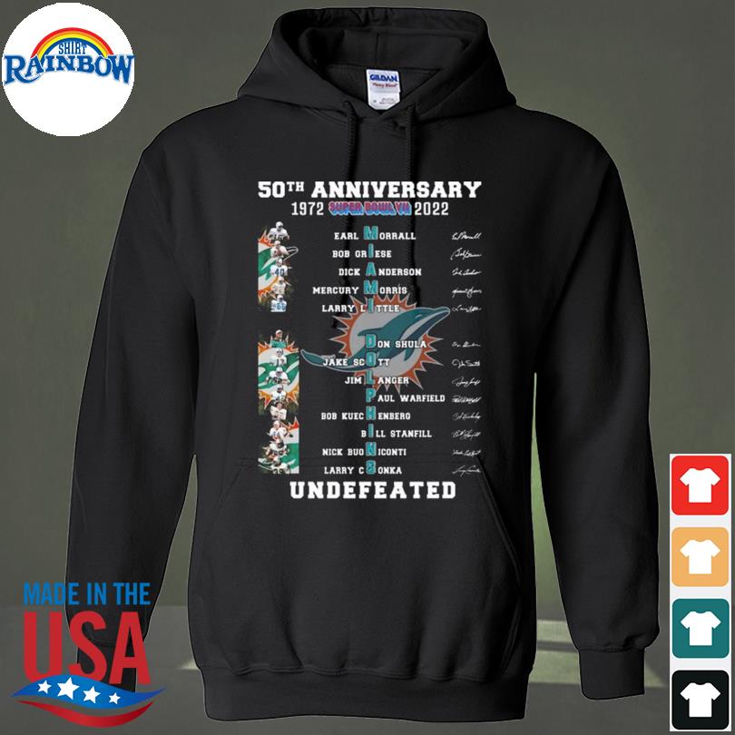 Miami dolphins 1972 50th anniversary artist proofs shirt, hoodie, sweater,  long sleeve and tank top