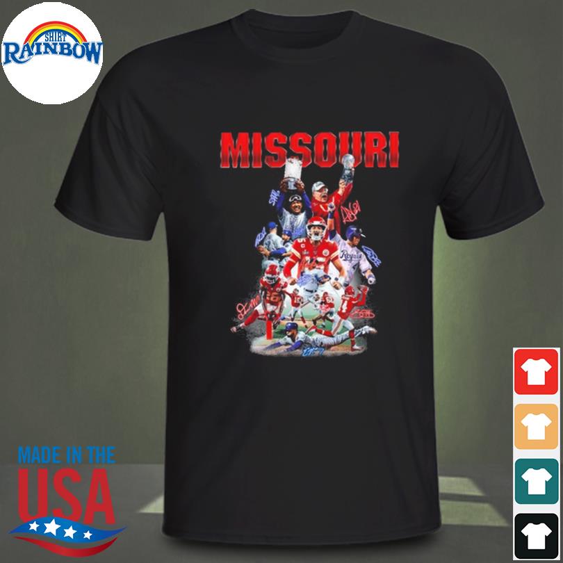 Missouri Sports Team signatures 2022 Shirt