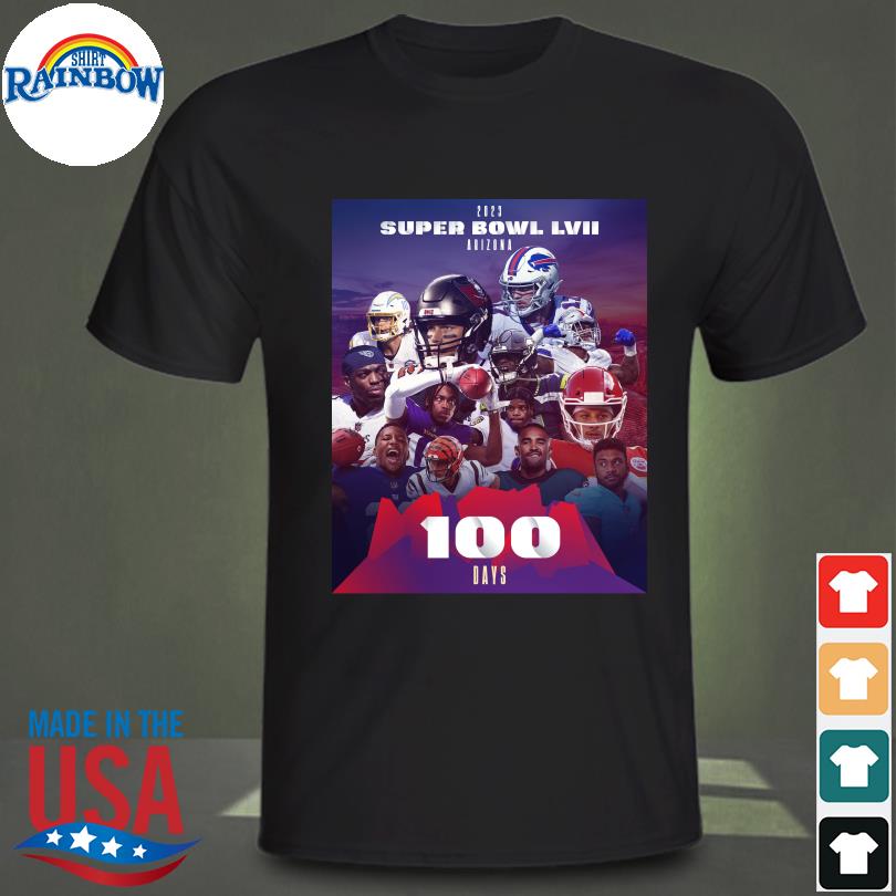 Official 2023 Super Bowl LVII Arizona 100 day shirt, hoodie