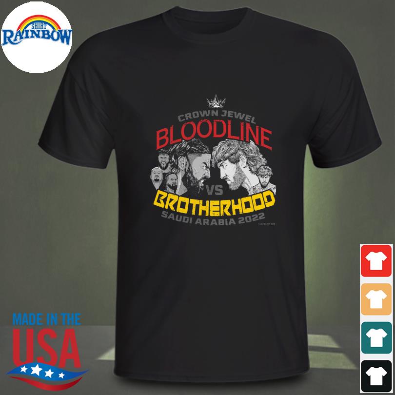 Official crown jewel bloodline vs. brotherhood saudi arabia shirt