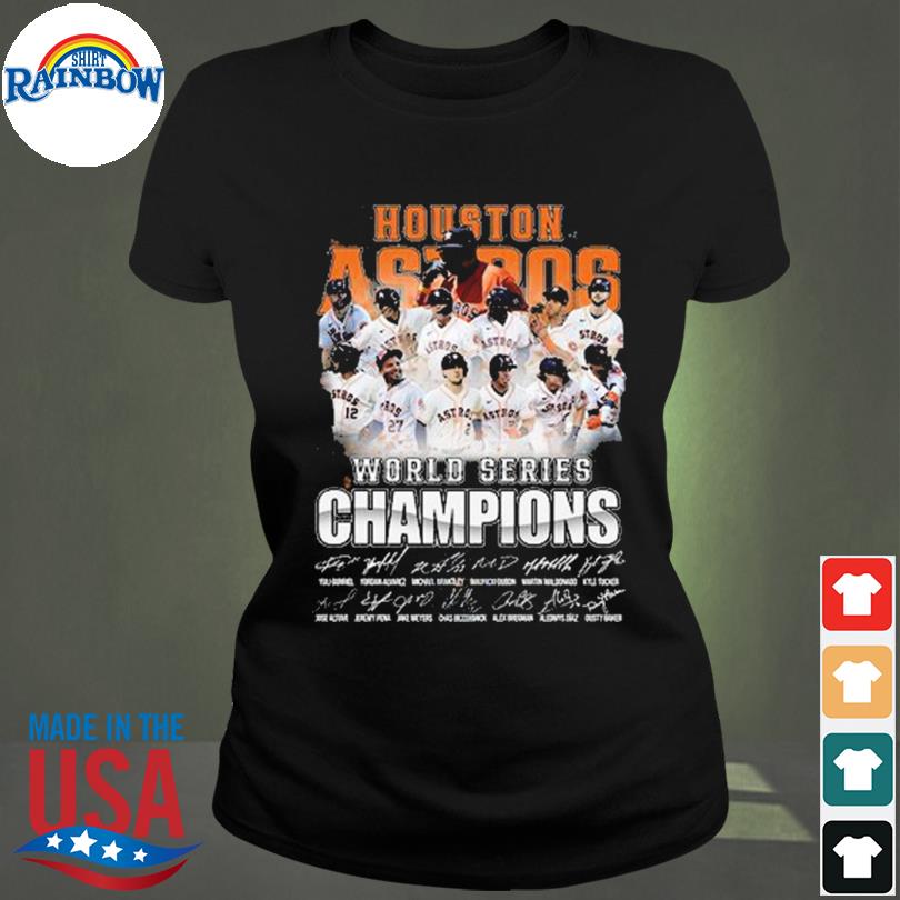 Official Houston Astros 2022 world series champions signatures