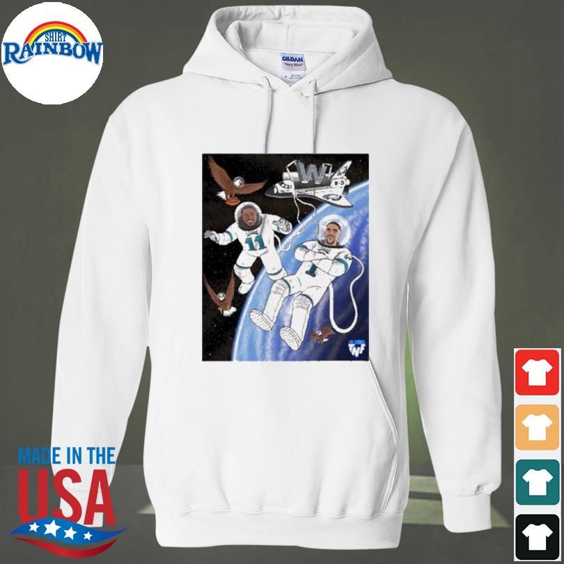 Philadelphia Eagles A.J. Brown flying high baby cartoon shirt, hoodie,  sweater, long sleeve and tank top