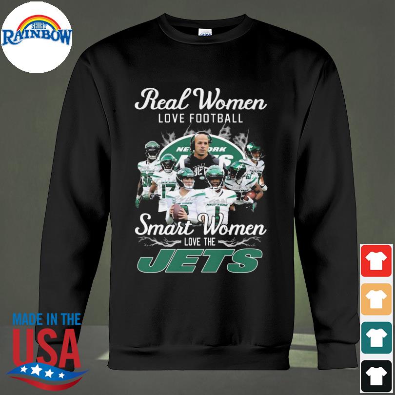 Real women love football smart women love the New York Jets Heart