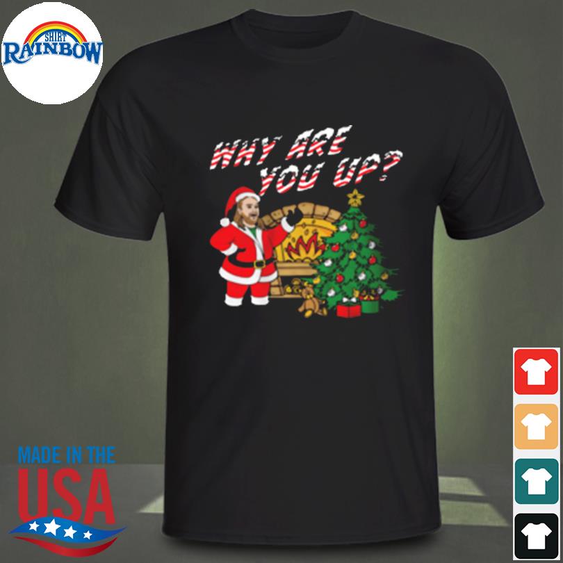 Santa claus why are you up Christmas bunker branding sweater