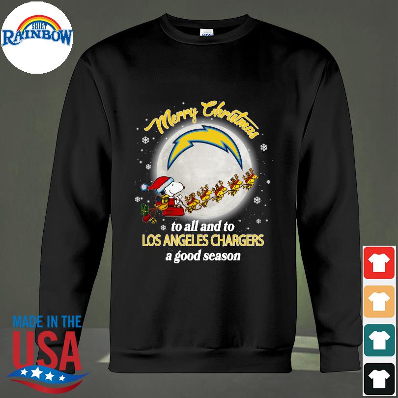 Snoopy Los Angeles Chargers Christmas shirt, hoodie, sweater, long sleeve  and tank top