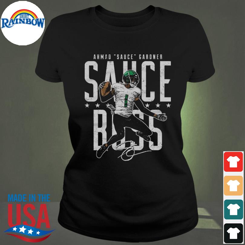 Official Ahmad Sauce Gardner New York Jets Sauce Boss Signature Shirt,  hoodie, sweater, long sleeve and tank top