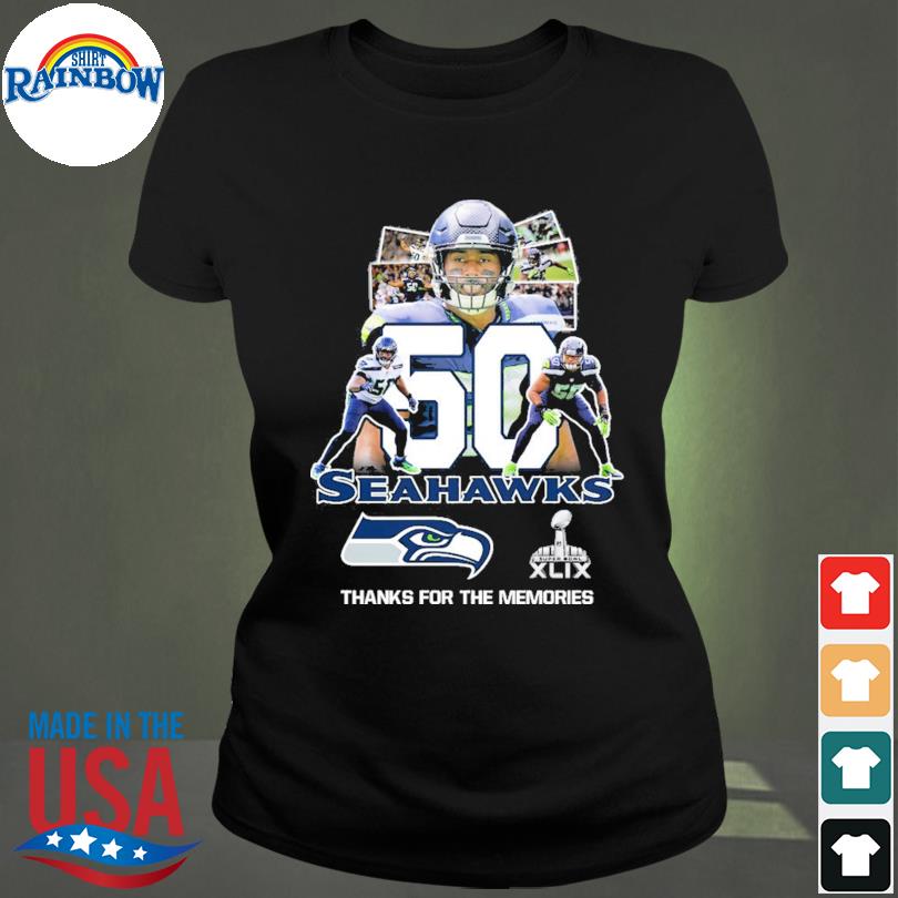 50 k.j.wright Seattle Seahawks 2022 super bowl champions thank you for the  memories shirt, hoodie, sweater, long sleeve and tank top