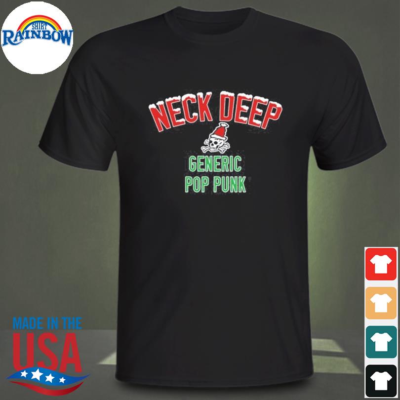 Skull Neck deep generic pop punk Christmas sweater