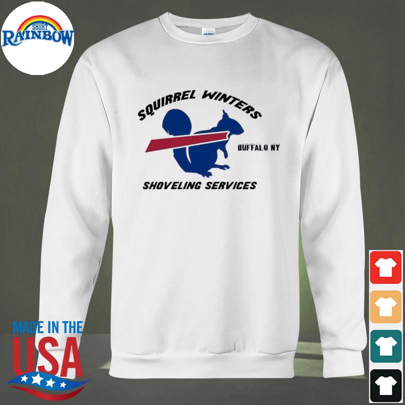 Squirrel winters shoveling services Buffalo Bills NY shirt, hoodie