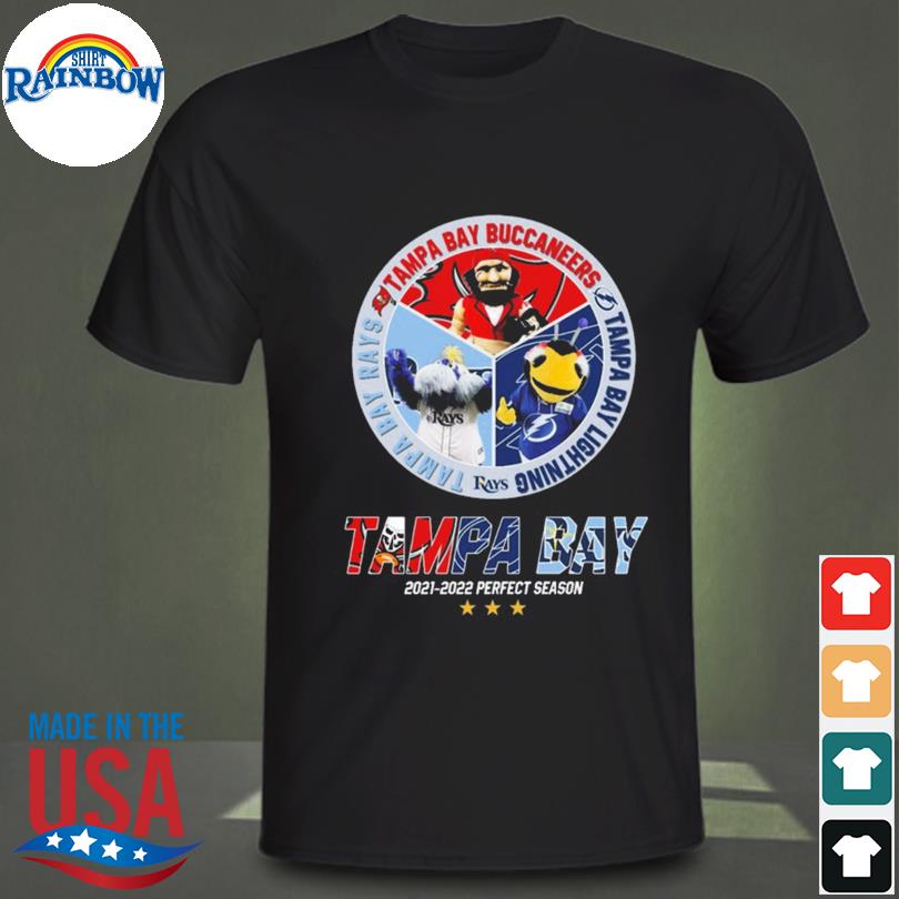 Tampa bay buccaneers tampa bay lightning tampa bay rays 2021 2022 perfect season shirt