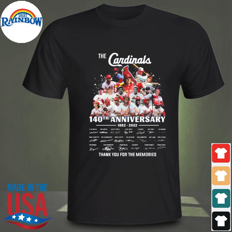 ST Louis Cardinals 1882 Forever Thank You For The Memories T Shirt