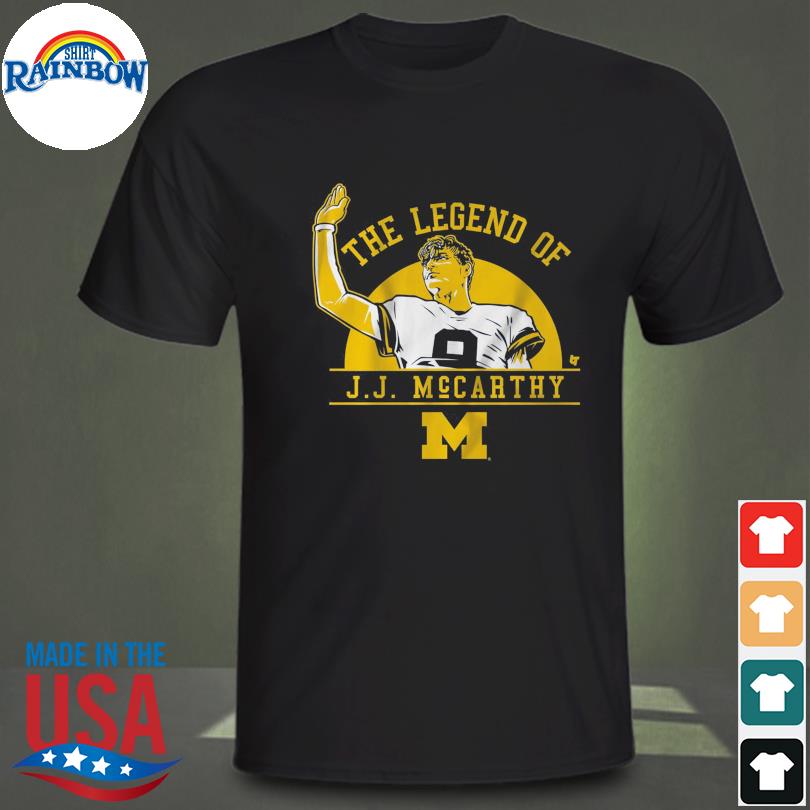 The legend of j.j. mccarthy Michigan football shirt