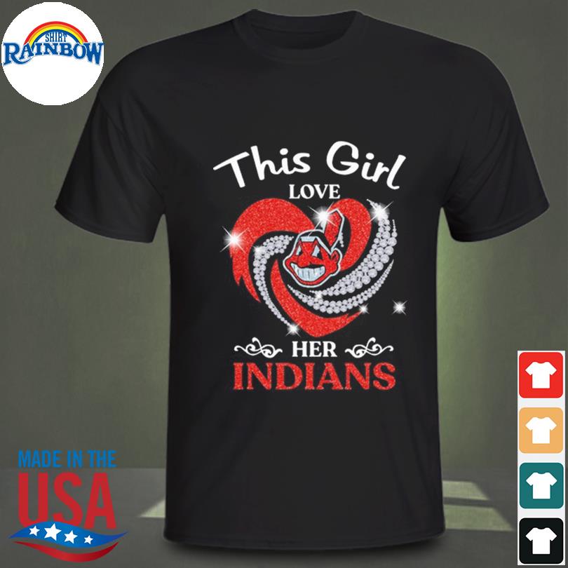 This girl love her Cleveland Indians Heart 2022 shirt