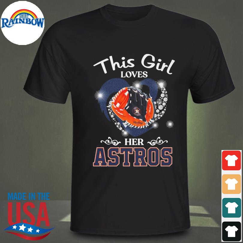 This girl loves her Houston Astros Heart shirt