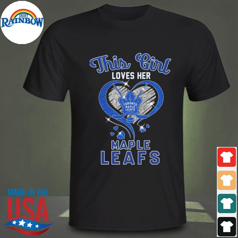 This is loves her Toronto Maple Leafs heart shirt