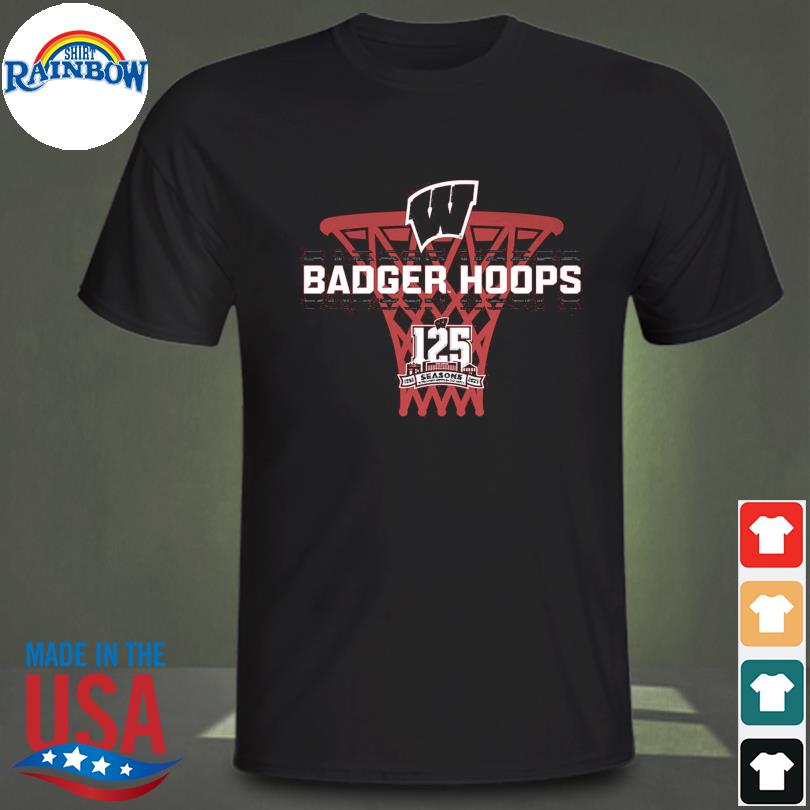 Wisconsin badgers blue 84 basketball 125th anniversary shirt