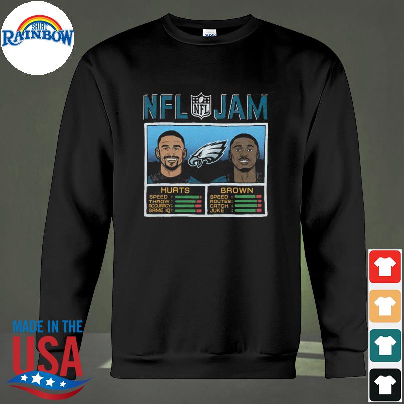 A.J. Brown and Jalen Hurts Philadelphia Eagles NFL Jam shirt, hoodie,  sweater, long sleeve and tank top