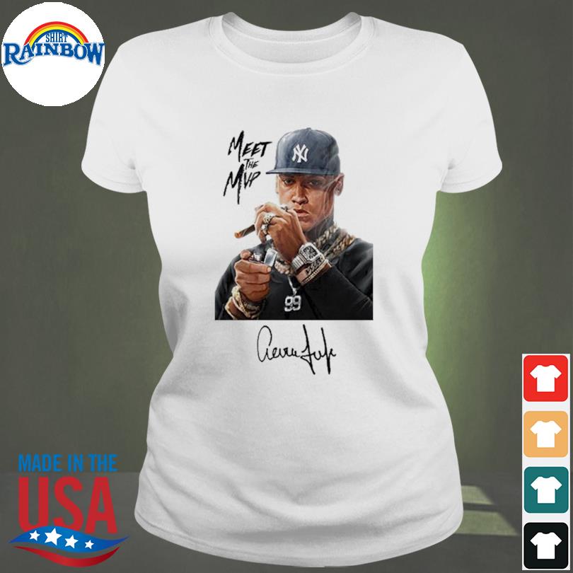 Aaron Judge New York Yankees Street Style Signatures Fashion T-Shirt -  REVER LAVIE