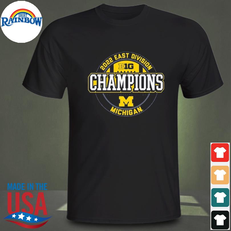 Blue84 university of michigan big ten east champions shirt