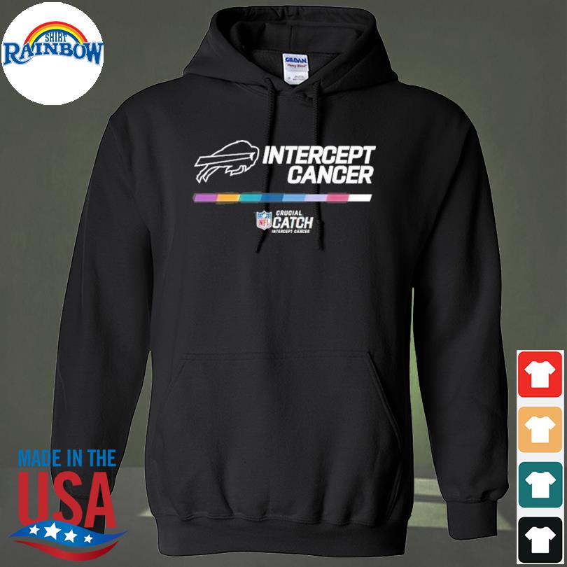 Buffalo bills intercept cancer 2022 nfl crucial catch shirt, hoodie,  longsleeve tee, sweater