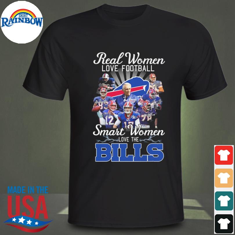 Real Women Love Football Smart Women Love The Buffalo Bills Abbey Road  Signatures Shirt, hoodie, sweater, long sleeve and tank top