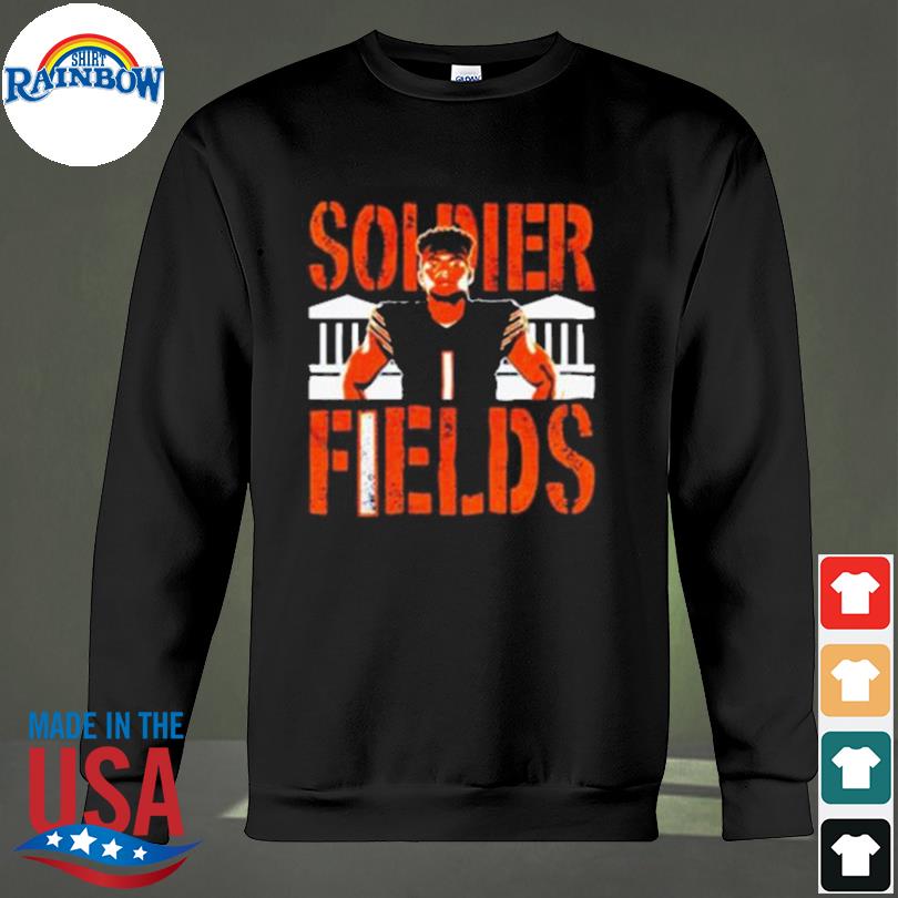 Chicago bears justin fields soldier fields shirt, hoodie, sweater, long  sleeve and tank top