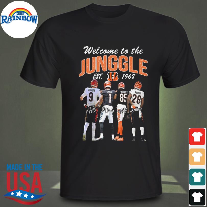 Official Welcome to the jungle cincinnati bengals trendy shirt, hoodie,  sweater, long sleeve and tank top