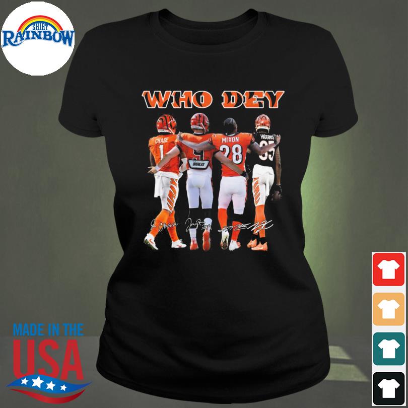 Cincinnati Bengals Who Dey Team Signature Shirt