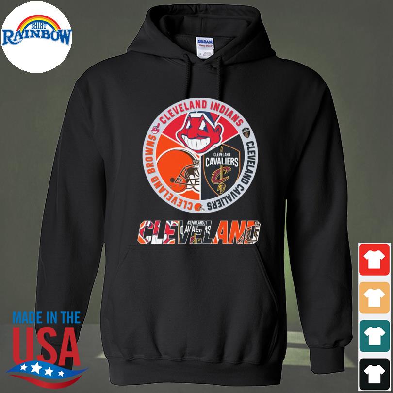 Cleveland Browns Cleveland Indians Cleveland Cavaliers logo shirt, hoodie,  sweater, long sleeve and tank top