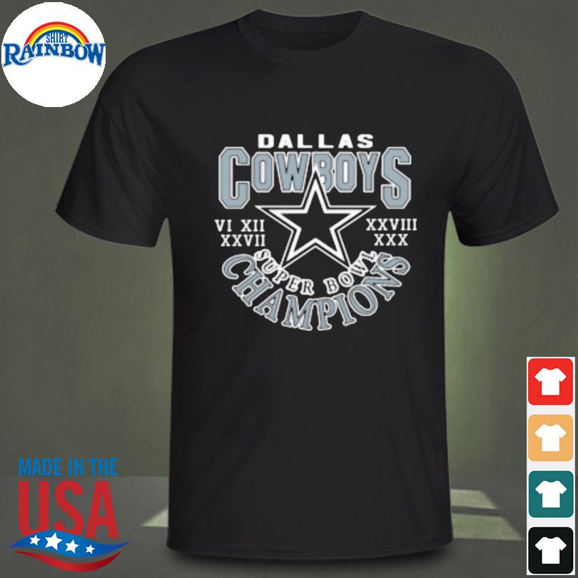 Dallas Cowboys Five time Super Bowl Champions 2023 T shirt - Limotees