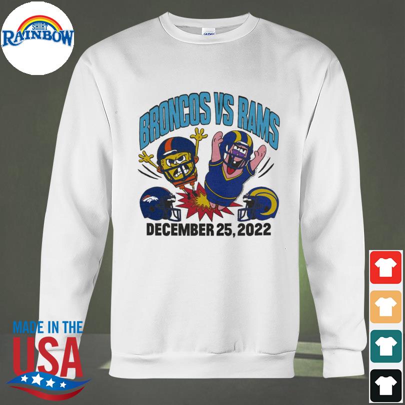 Denver Broncos vs. Los Angeles Rams Homage x SpongeBob Matchup Shirt,  hoodie, sweater, long sleeve and tank top