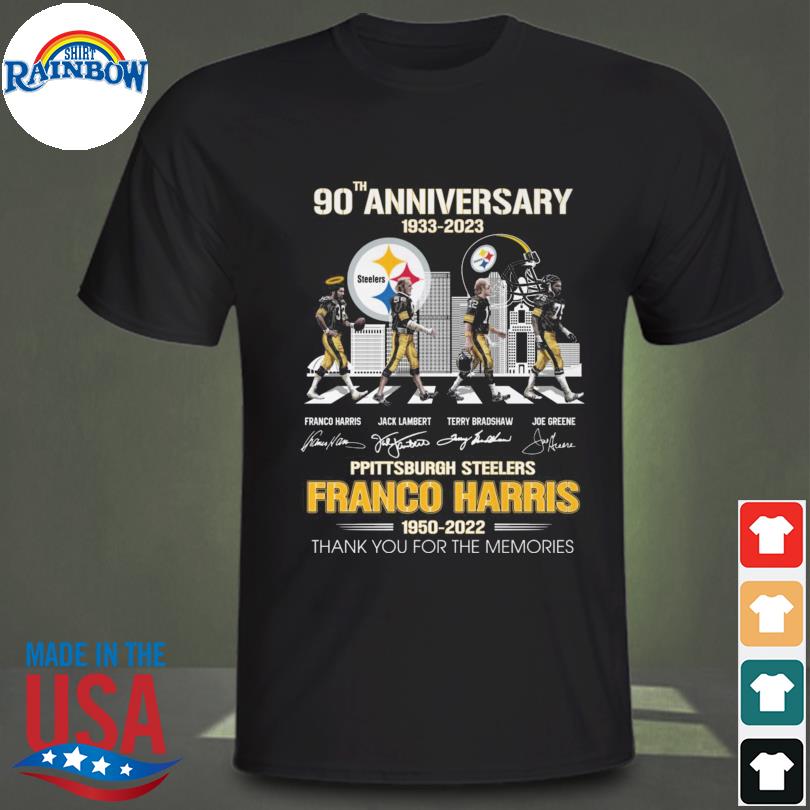 Design 90th Anniversary 1933-2023 Pittsburgh Steelers Here We Go