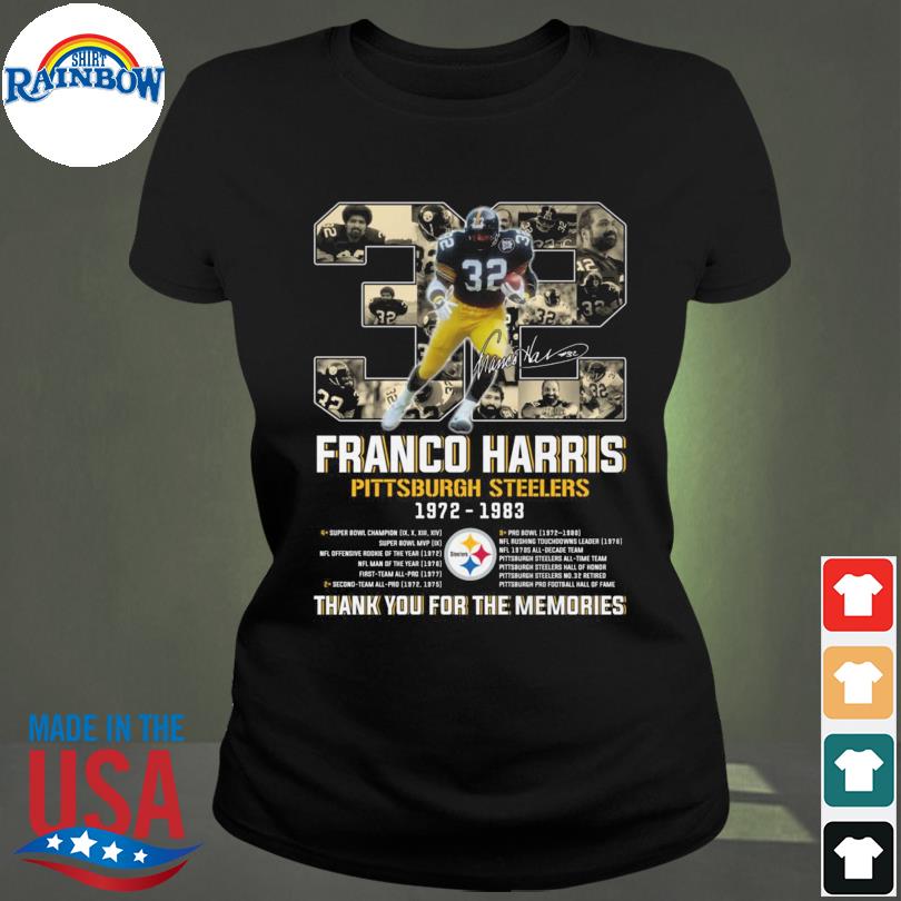 Pittsburgh Steelers abbey road 90th anniversary 1933-2023 Franco Harris  1950-2022 with signatures thank you for the memories shirt, hoodie,  sweater, long sleeve and tank top