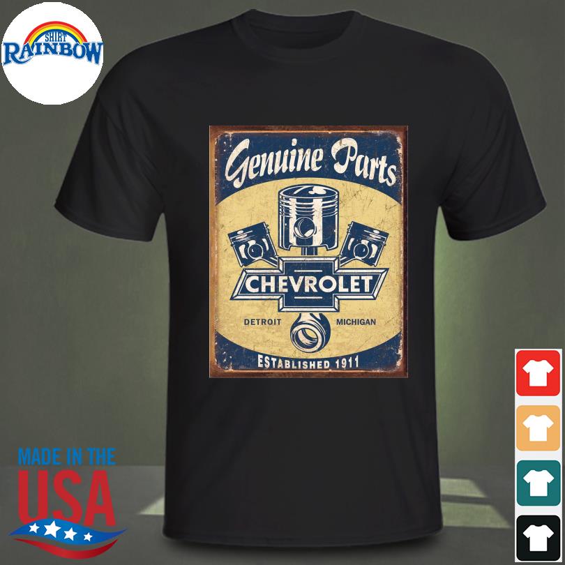 Genuine Parts Chevrolet detroit michigan established 1911 shirt