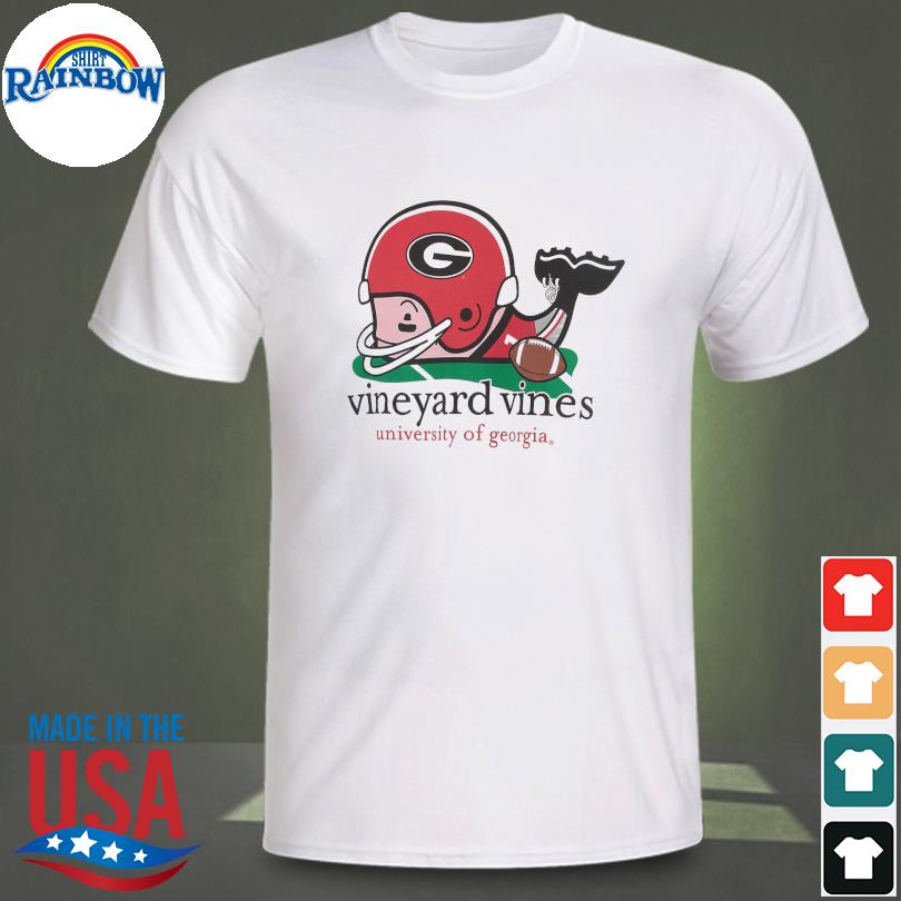 Georgia bulldogs vineyard vines football whale long shirt, hoodie, sweater,  long sleeve and tank top