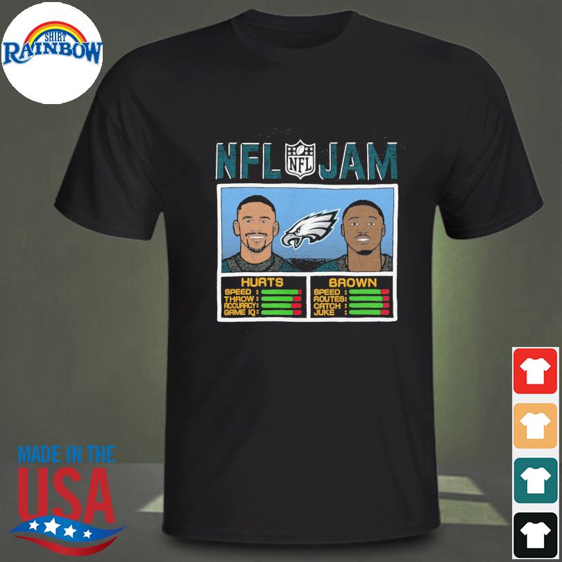 Jalen Hurts & AJ Brown Philadelphia Eagles Homage NFL Jam T