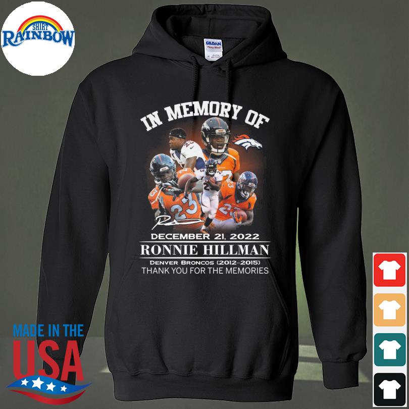 Ronnie Hillman In Memory Of December 21 2022 Denver Broncos 2012