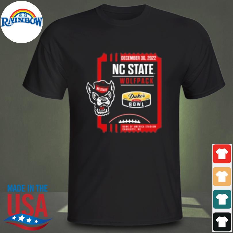 North Carolina state 2022 duke's mayo bowl shirt