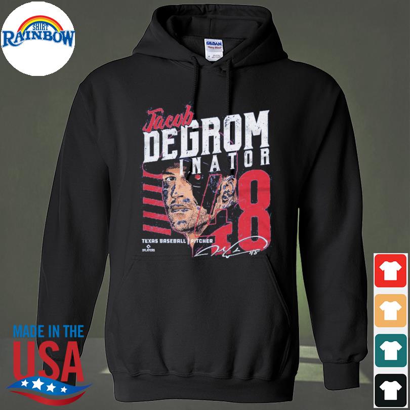 The deGrominator Jacob DeGrom Texas Rangers machine shirt, hoodie