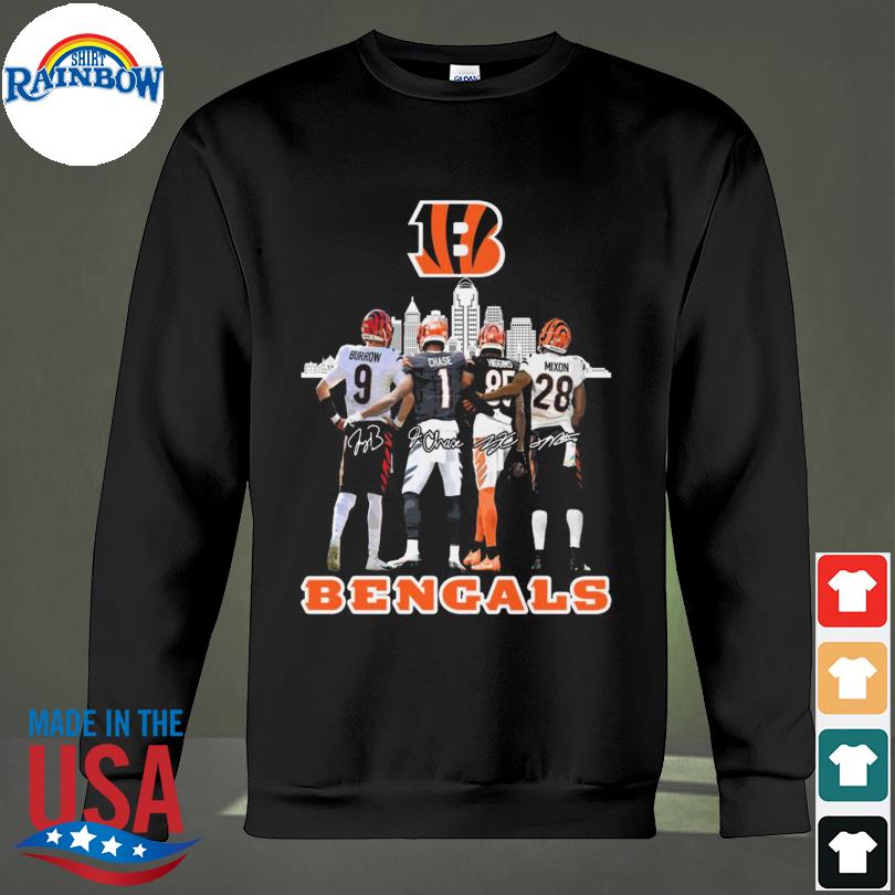 Official Cincinnati Bengals City Joe Burrow And Ja'Marr Chase Signatures  shirt, hoodie, sweater, long sleeve and tank top