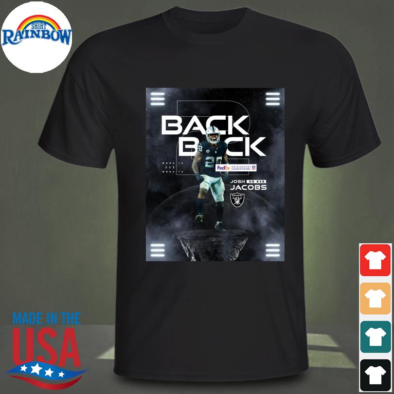 Josh jacobs back to back is fedex ground player of the week shirt