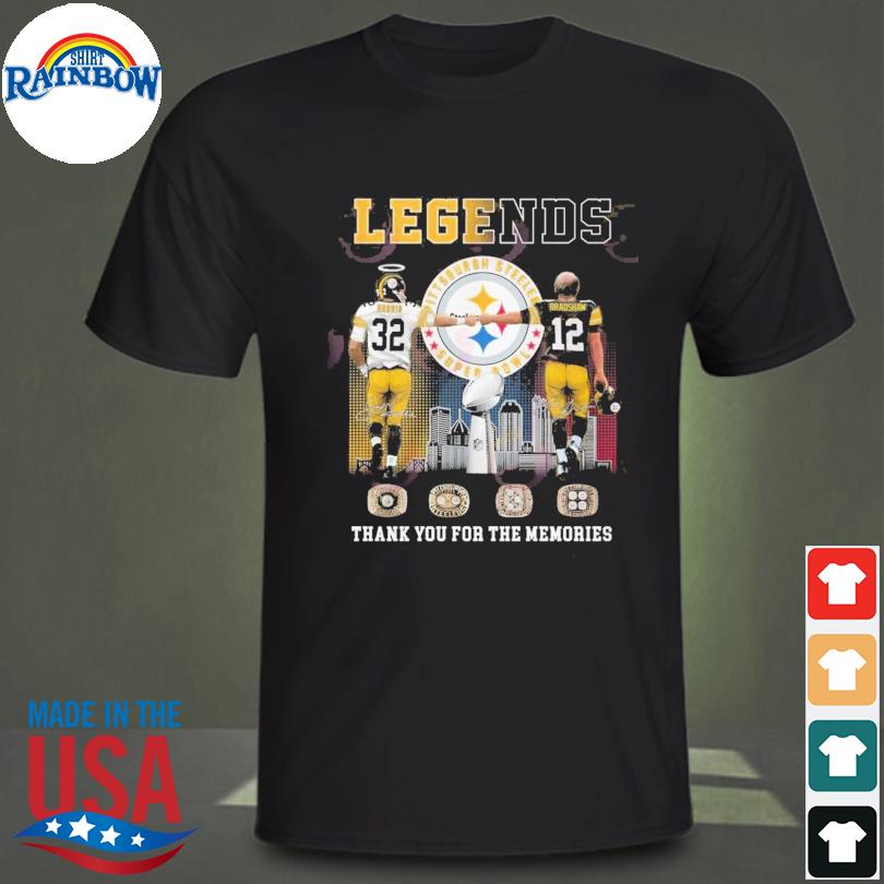 Legends Pittsburgh steelers harris and bradshaw thank you for the memories shirt