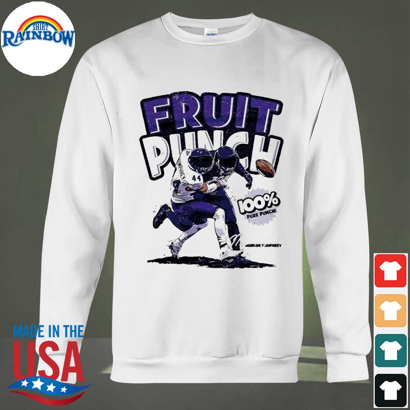 Marlon Humphrey Fruit Punch Shirt + Hoodie, Baltimore Ravens - NFLPA Licensed