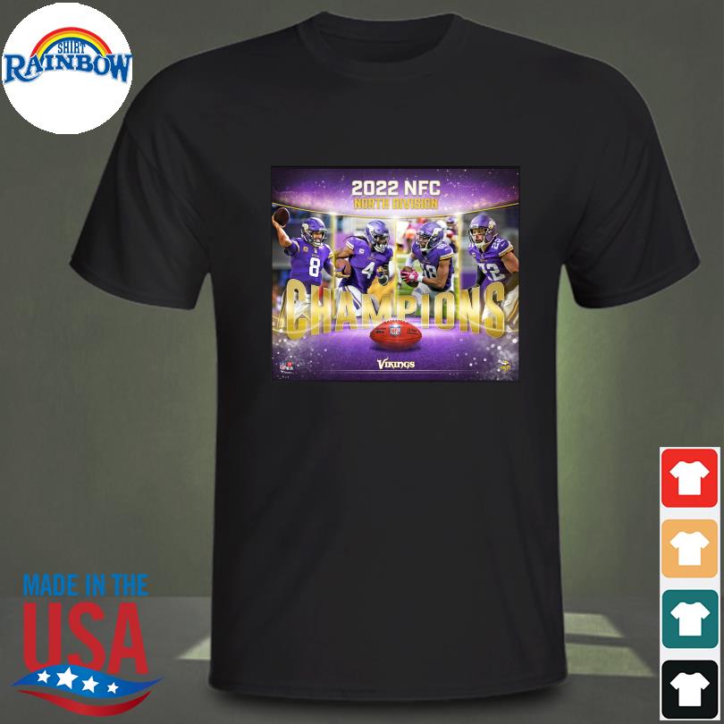 2022 NFC North Division Champions Minnesota Vikings Signatures Shirt,  hoodie, sweater, long sleeve and tank top