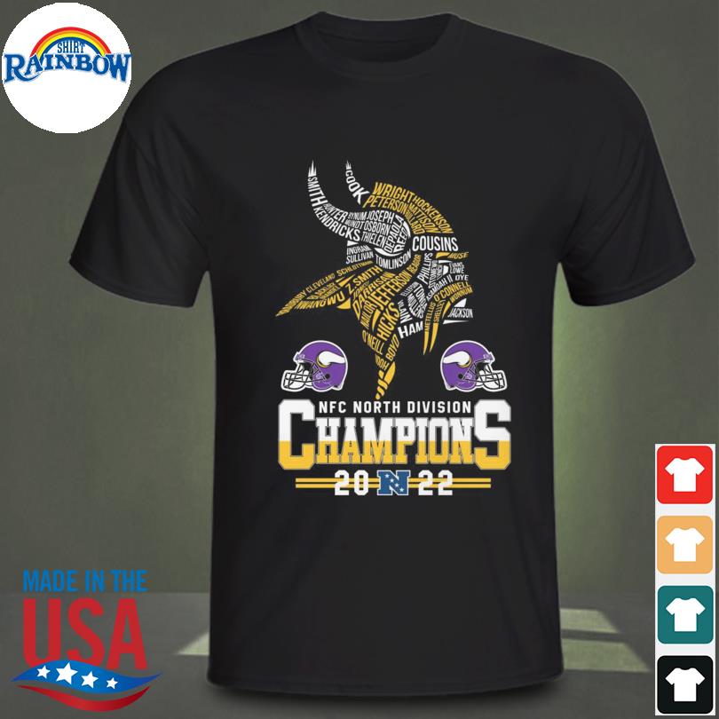 Minnesota Vikings 2022 NFC North Division Signatures Shirt