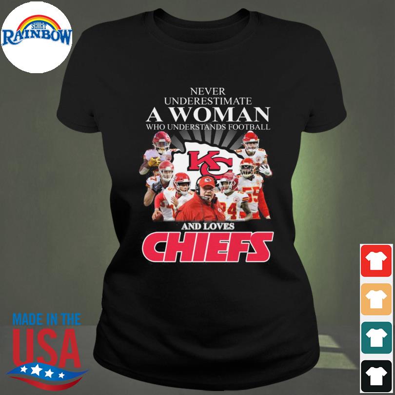 Football-Savvy Women Never Underestimate a Chiefs Fan Shirt, Kansas City  Chiefs Gifts For Men in 2023