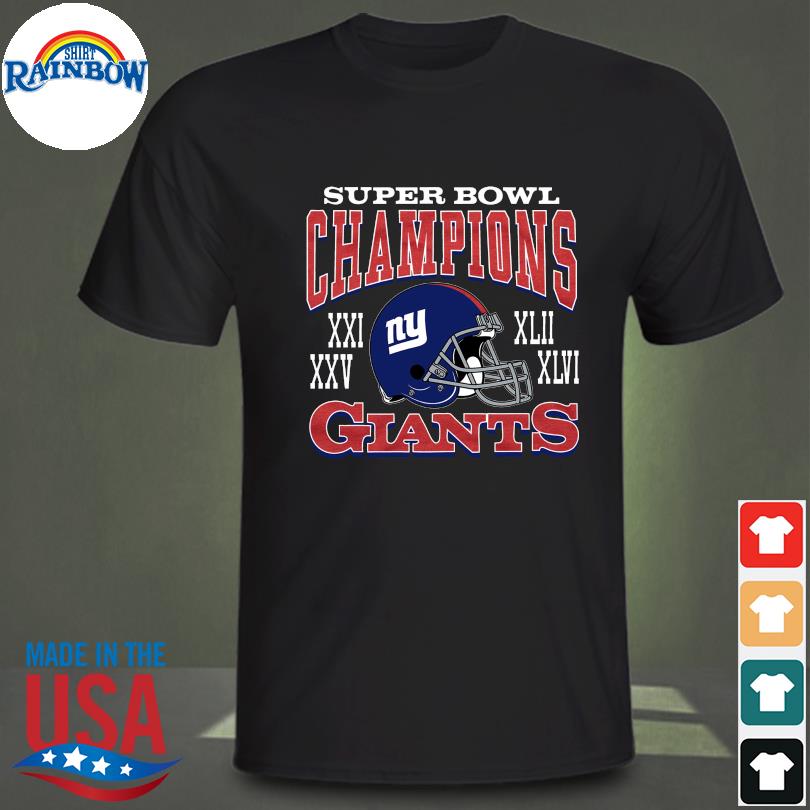 New york giants homage super bowl classics tri-blend 2022 shirt