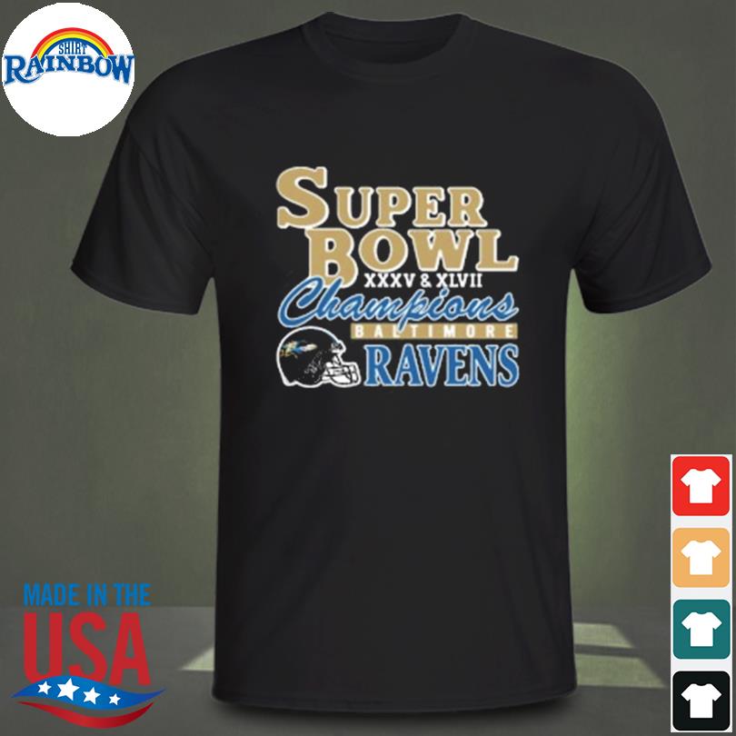 Nfl homage baltimore ravens super bowl champions shirt