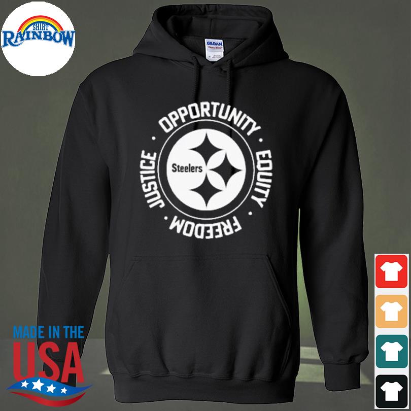 Nfl inspire change opportunity equity freedom justice steelers shirt, hoodie,  sweater, long sleeve and tank top