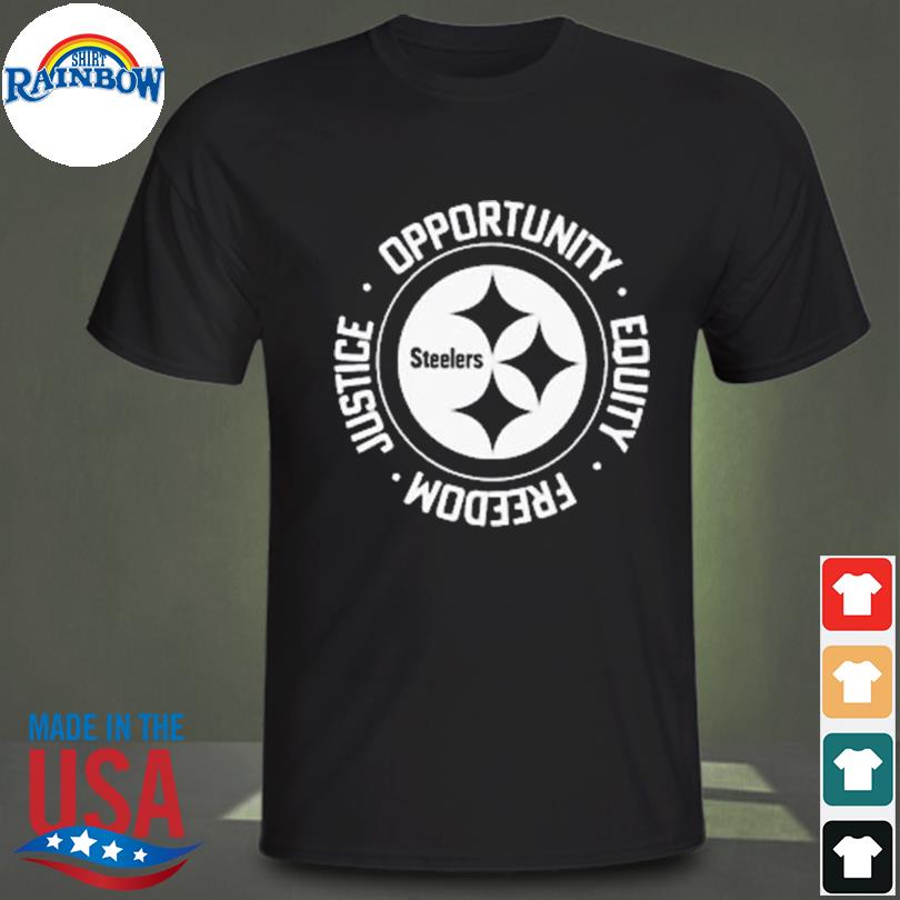 Nfl Inspire Change Opportunity Equality Freedom Justice Steelers shirt,  hoodie, sweater, long sleeve and tank top